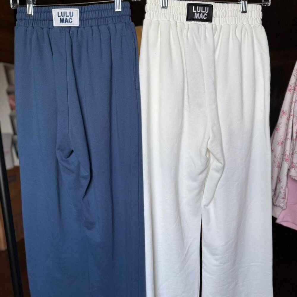 White lulu mac sweatpants nwt - Picture 2 of 6
